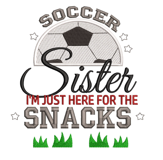 Soccer Sister I came for the snacks