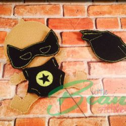 Baby non paper doll and Super hero clothes