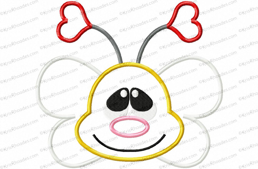 KRD Bee Face and Butt Applique