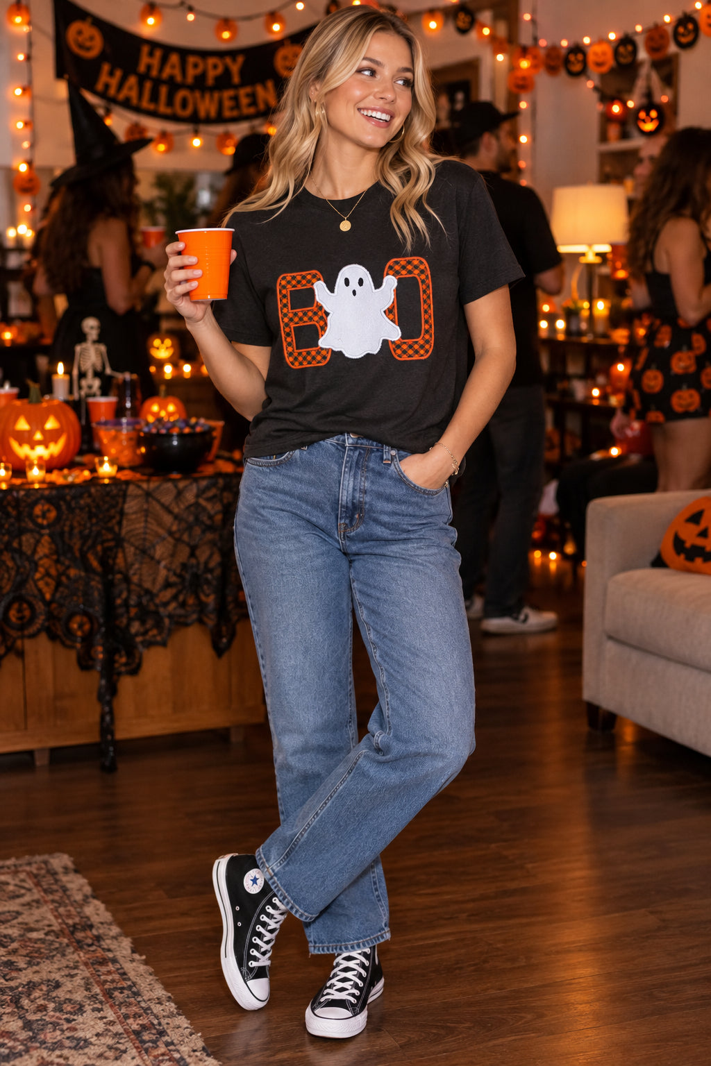 Halloween Boo Ghost Applique