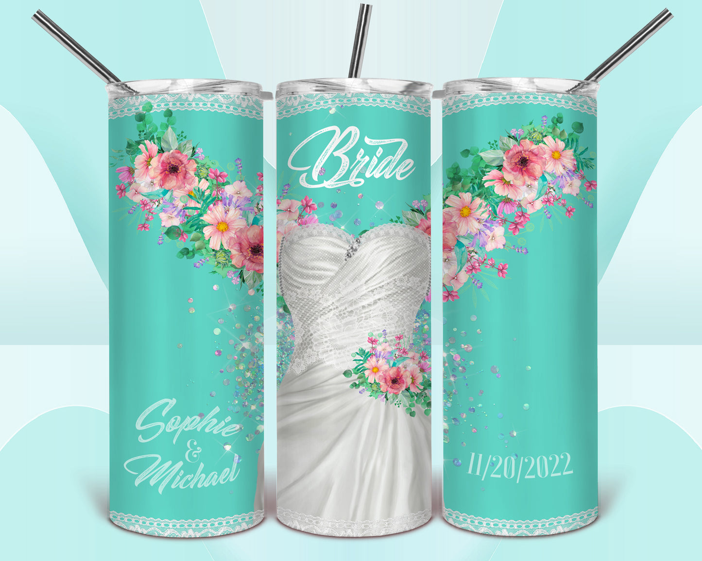 Bride Groom Sublimation Tumbler Bundle