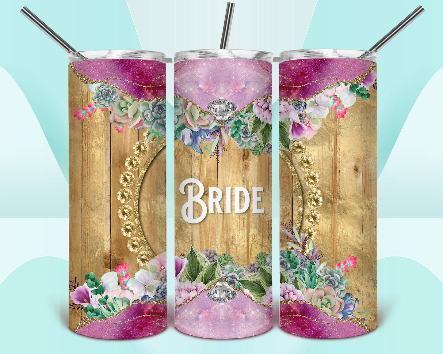 Bride Groom Sublimation Tumbler Bundle