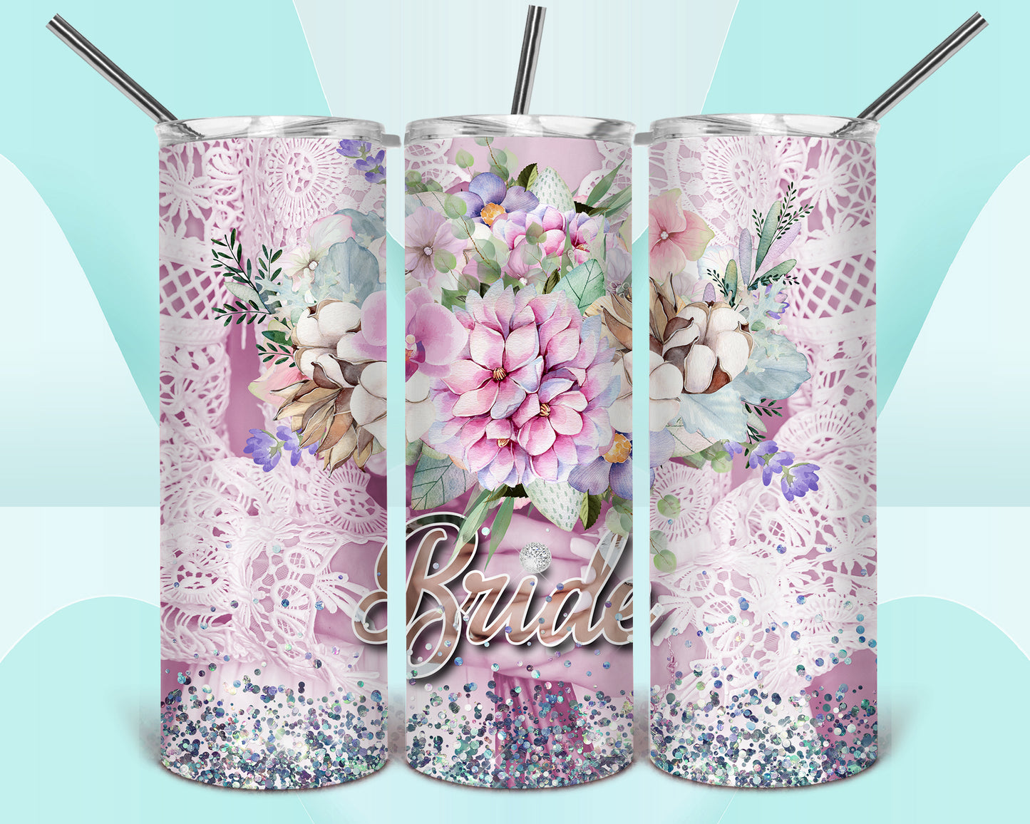 Bride Groom Sublimation Tumbler Bundle