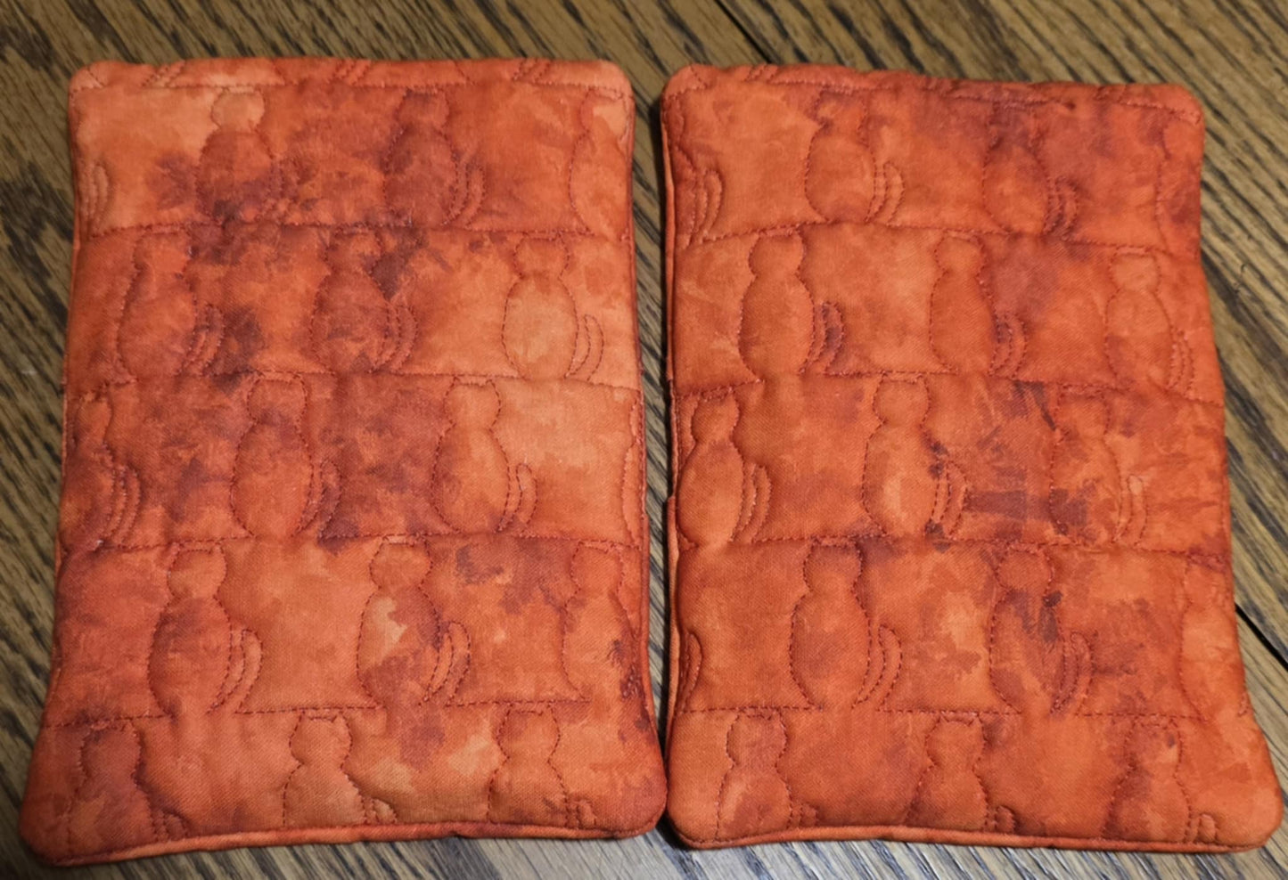 Cat Stipple ITH Rectangle Oven Mitt