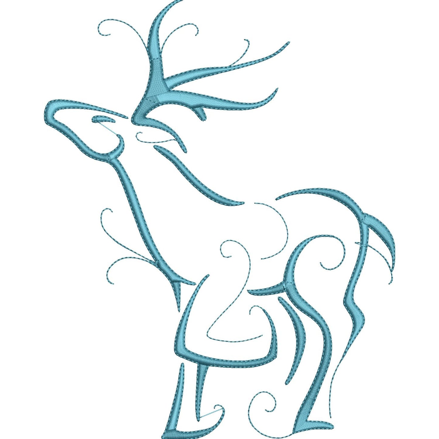KRD Christmas Reindeer Outline Set