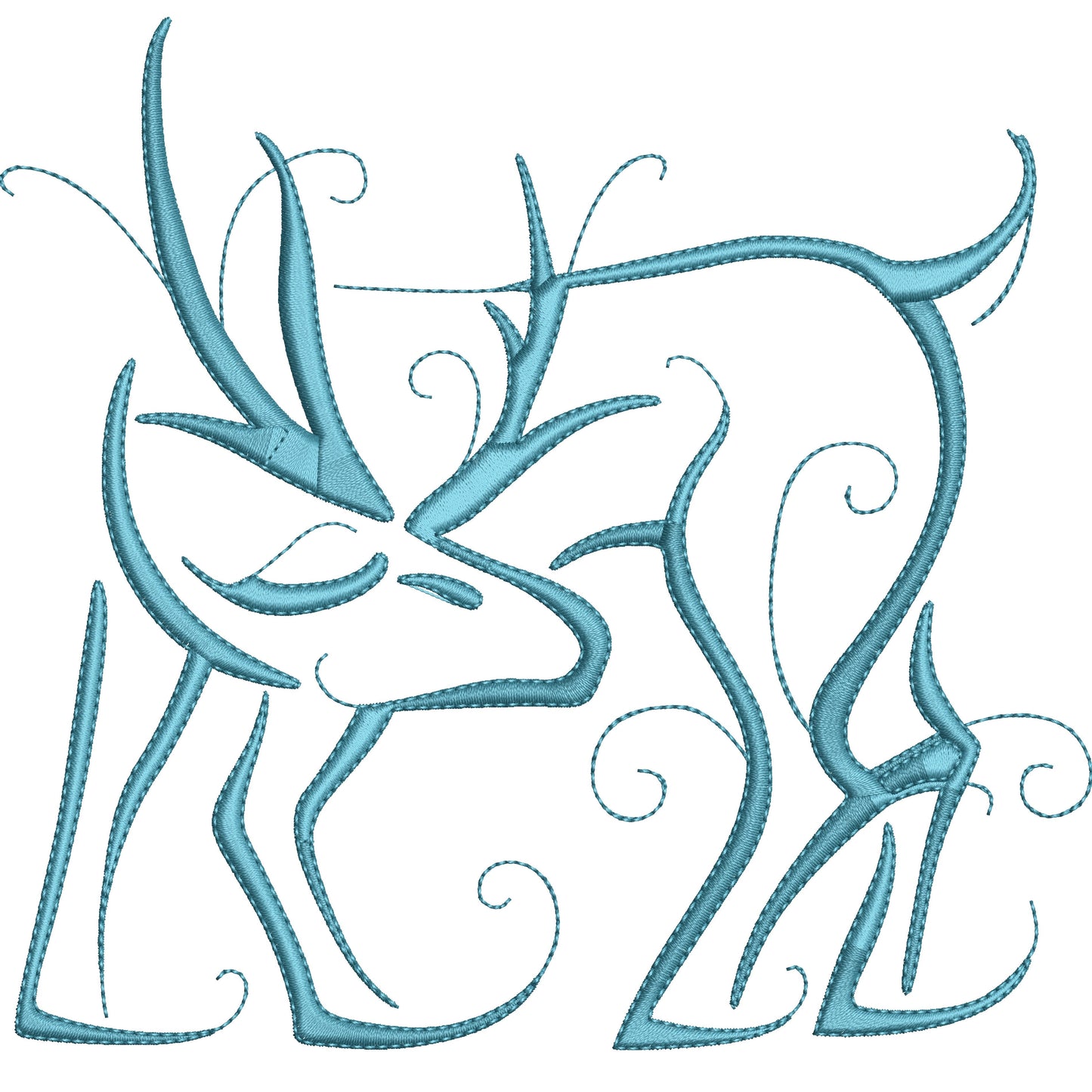 KRD Christmas Reindeer Outline Set