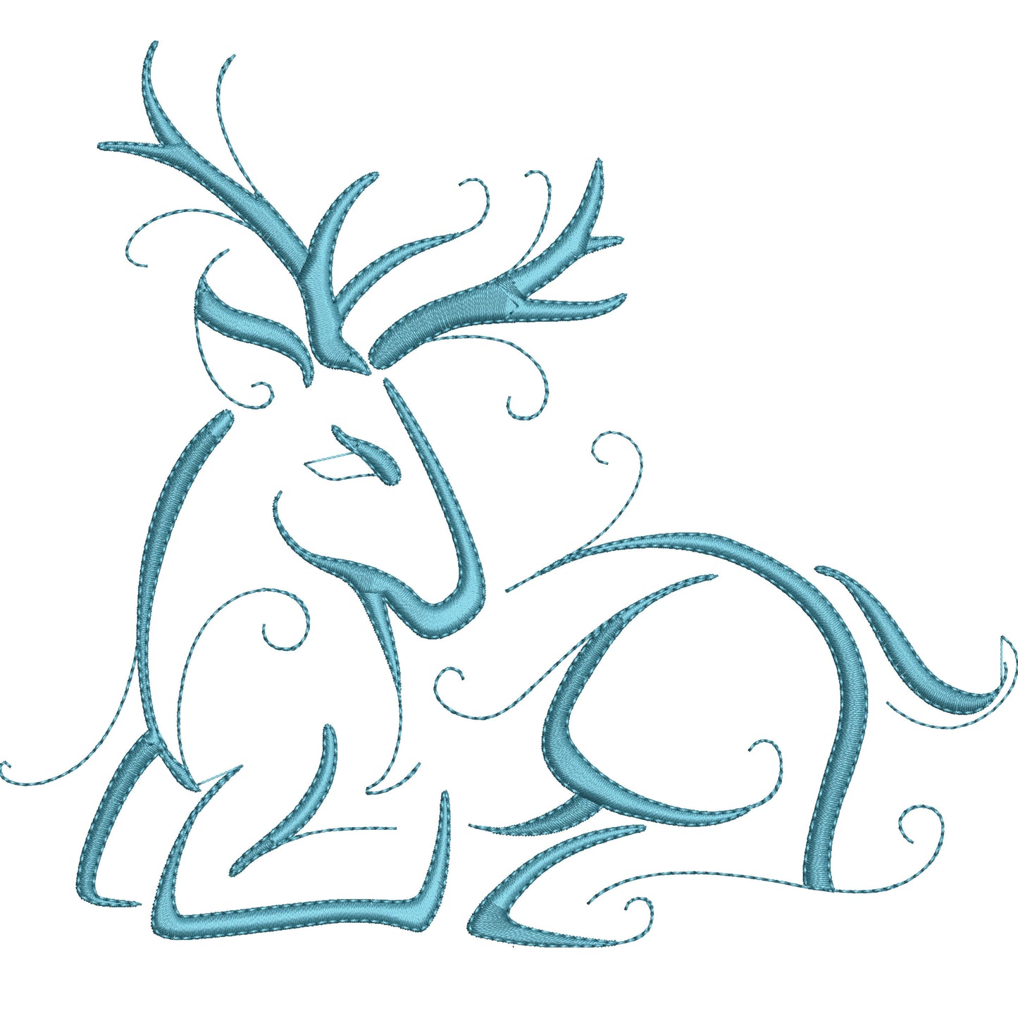 KRD Christmas Reindeer Outline Set