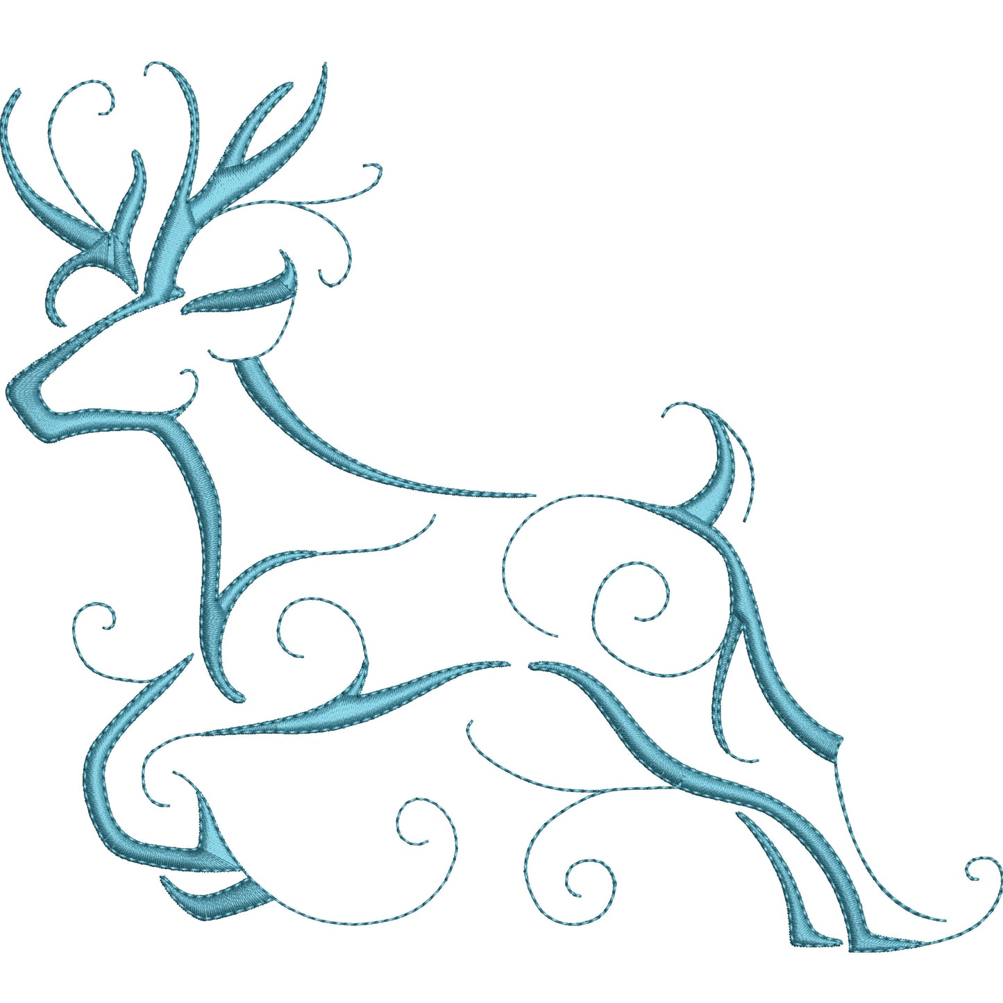 KRD Christmas Reindeer Outline Set