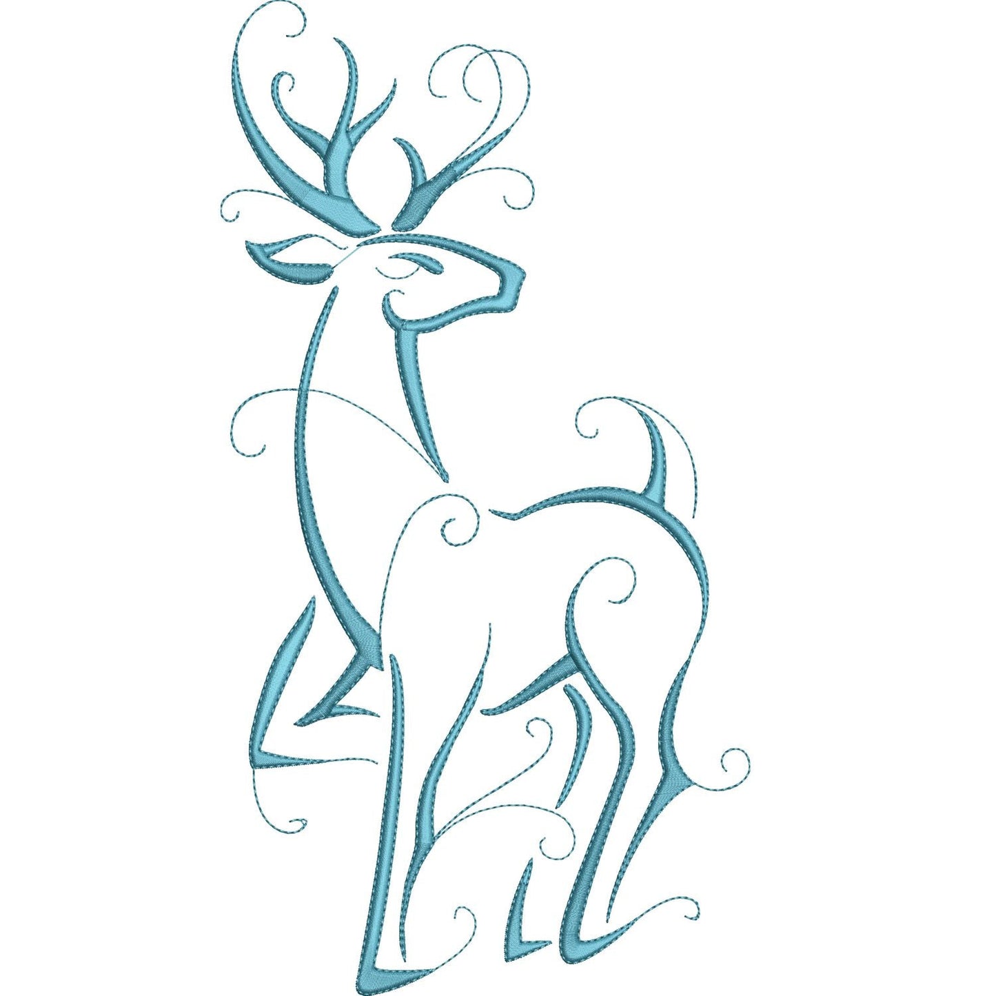 KRD Christmas Reindeer Outline Set