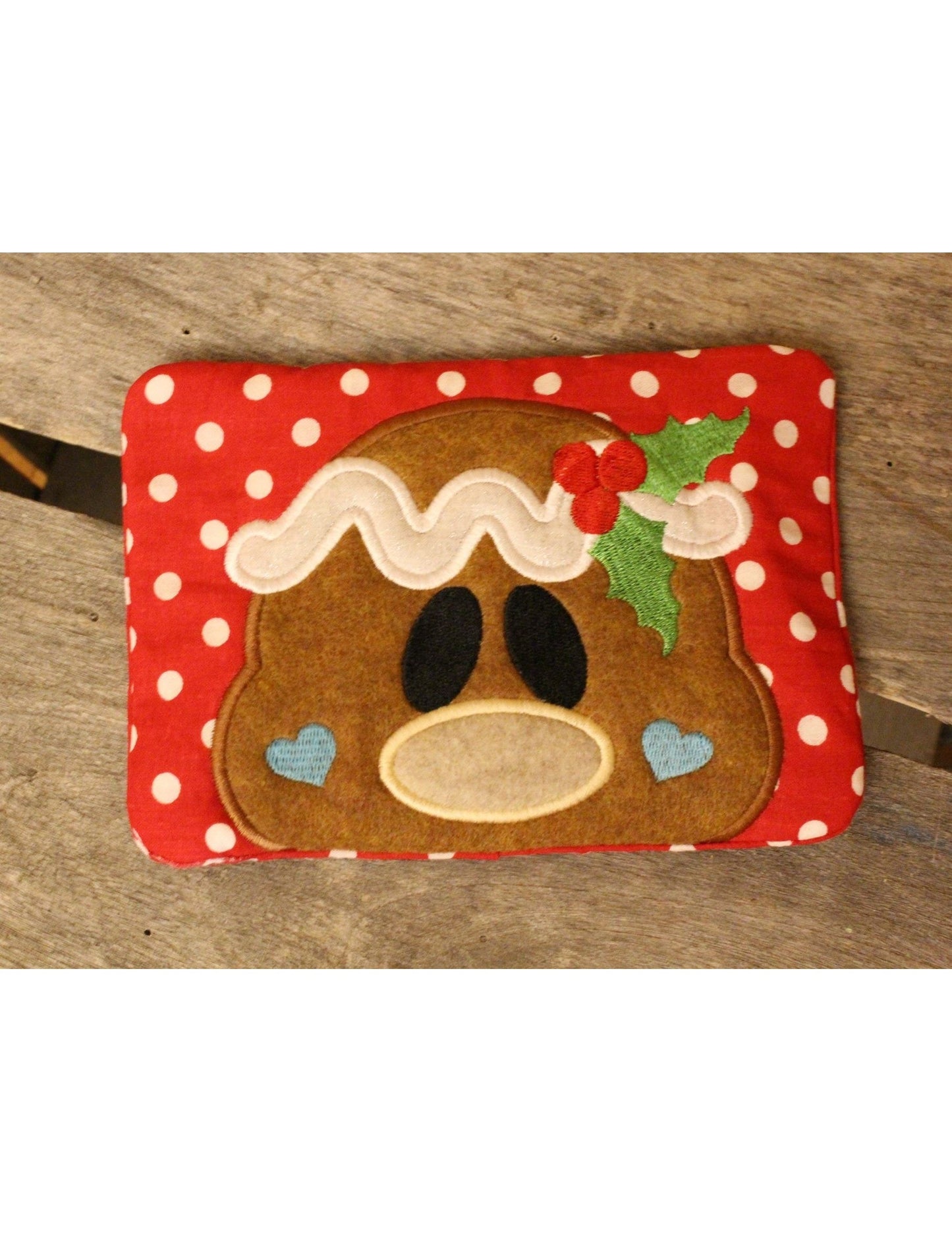 KRD Gingerbread Face Mug Rug