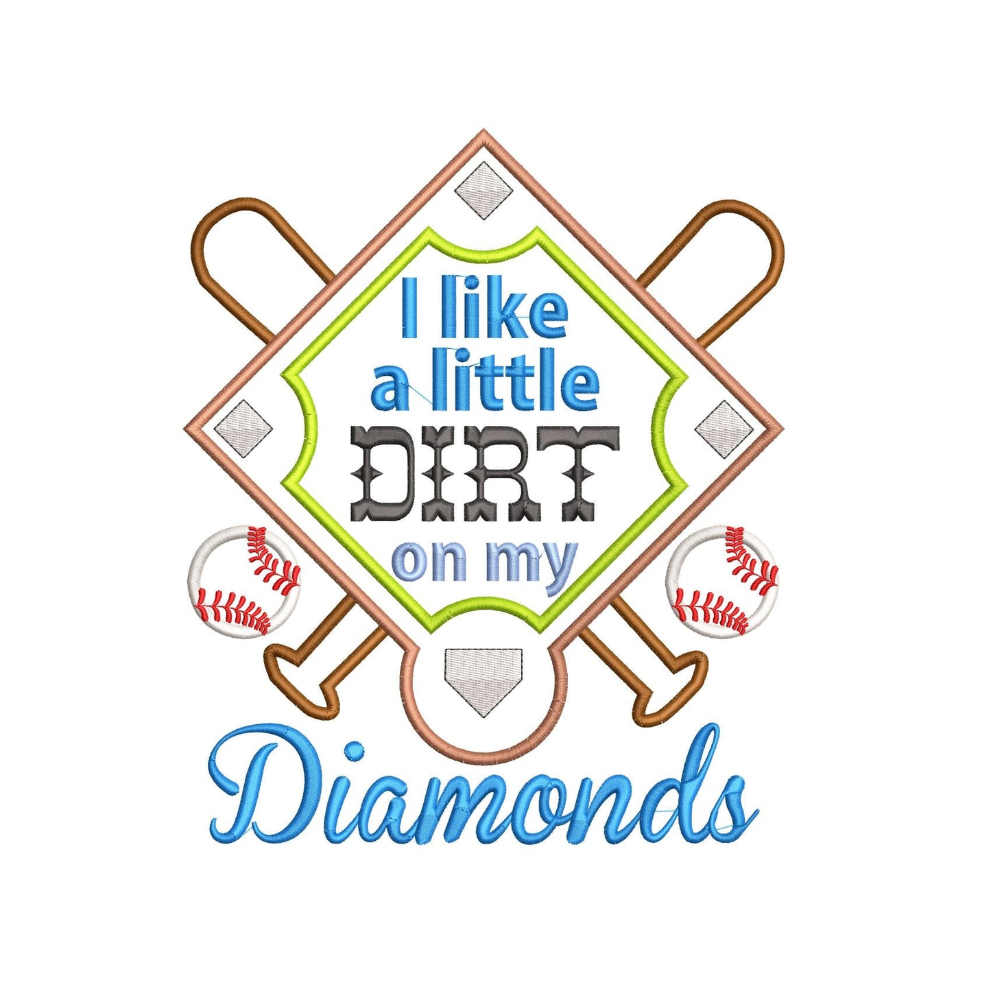 KRD Dirt On My Diamonds Applique