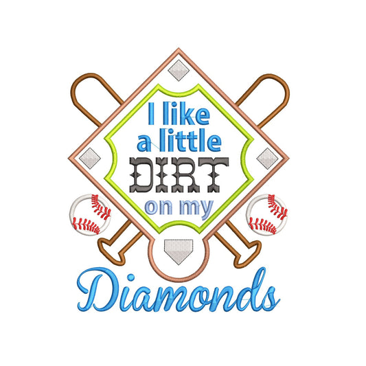 KRD Dirt On My Diamonds Applique