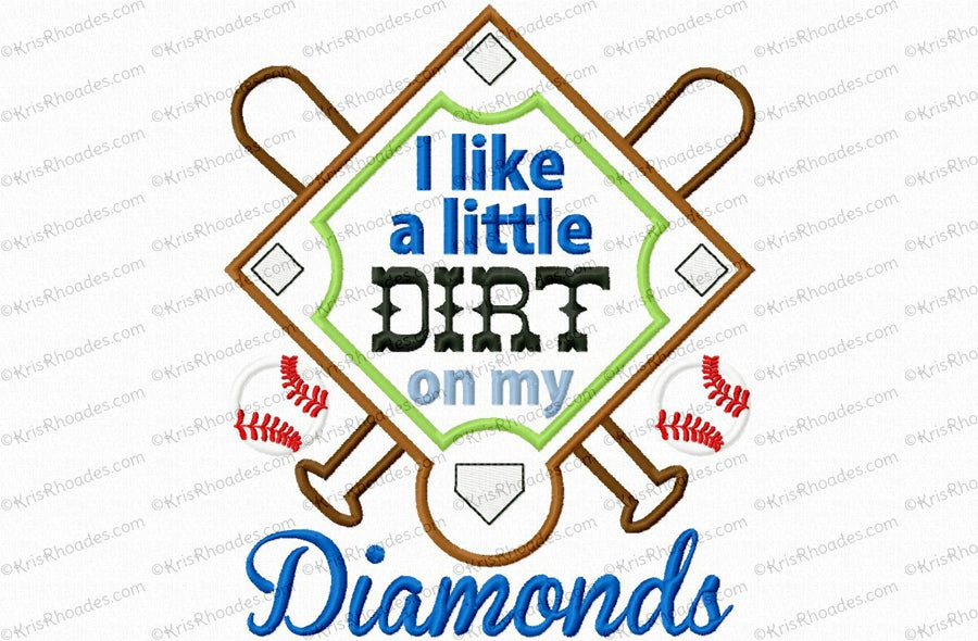 KRD Dirt On My Diamonds Applique