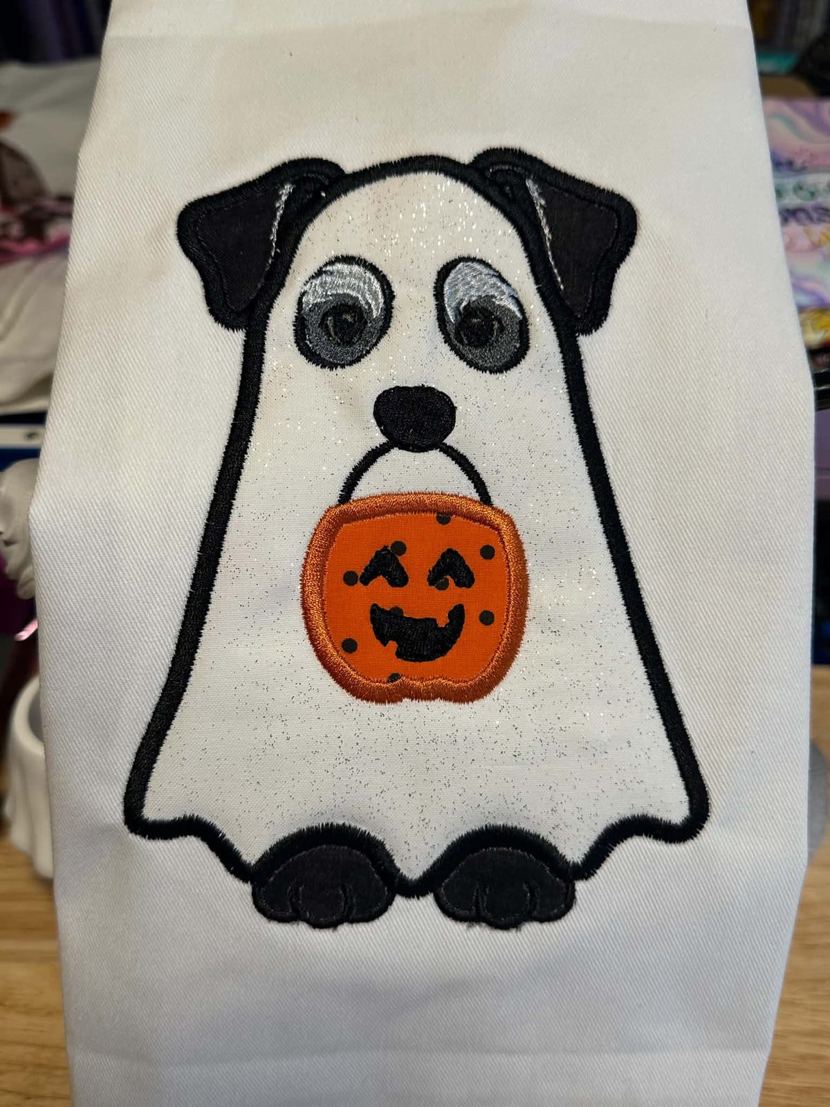 Halloween Ghost Schnauzer Dog