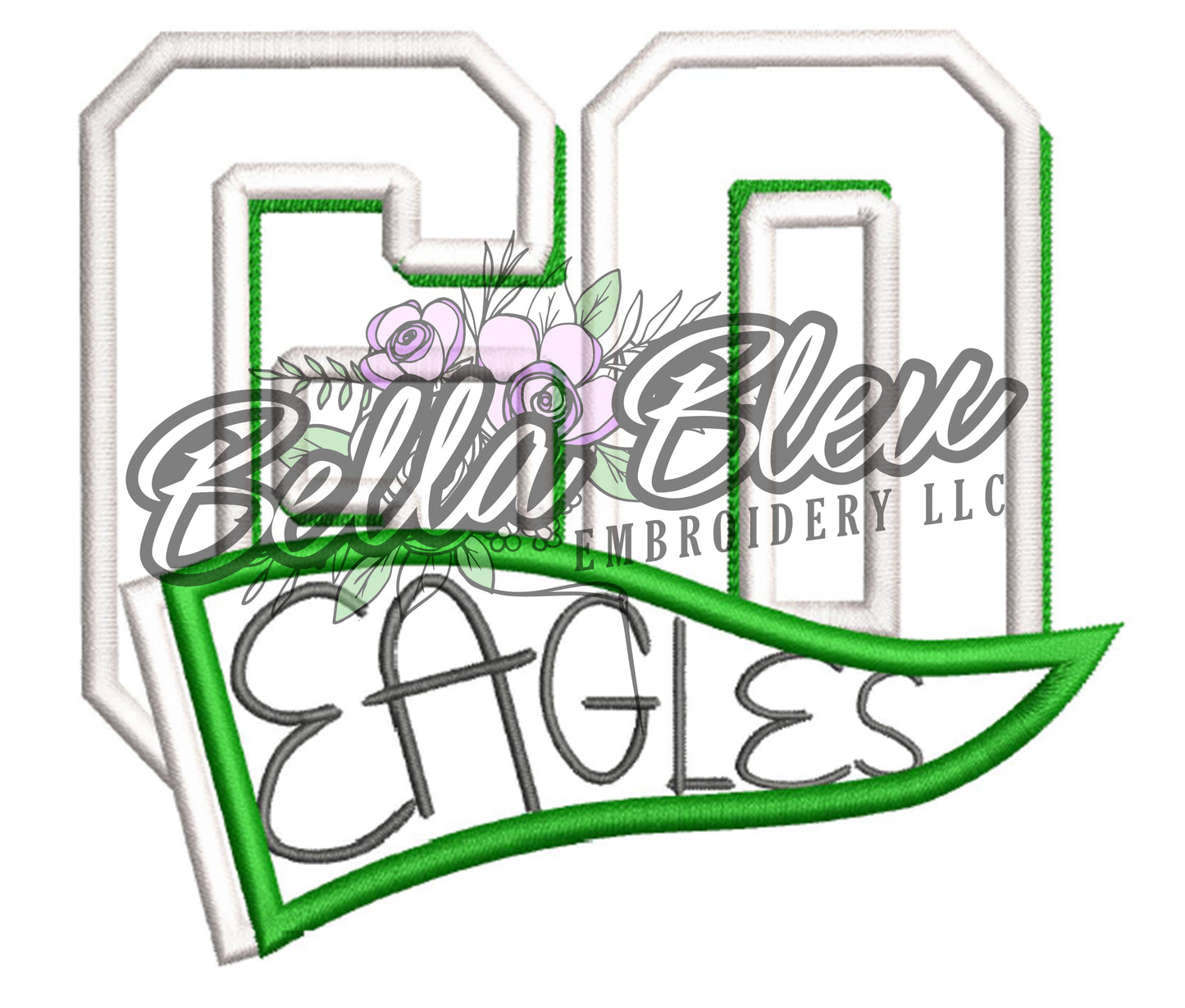 Go Eagles Pennant Applique