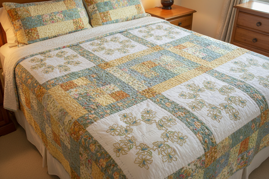 Easter Lily Quilt Block Design