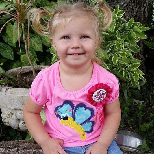 KRD Love Bug Butterfly Applique