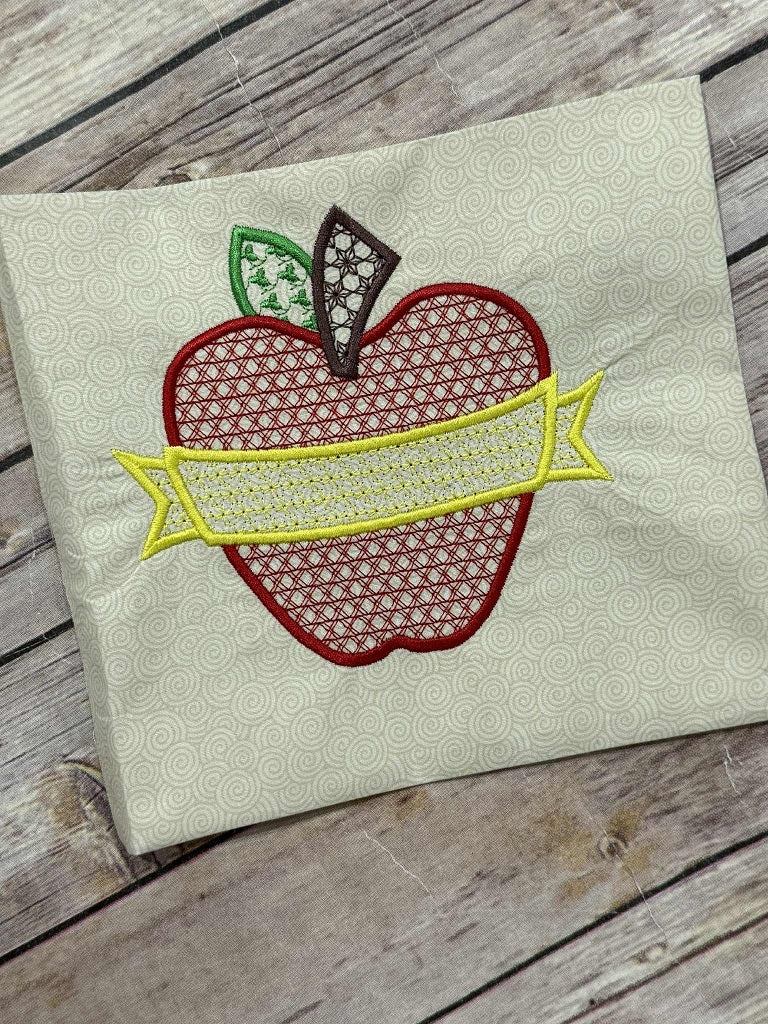 Apple Banner School Motif Design