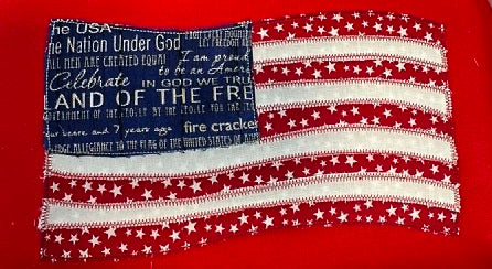 American Flag ZZ Applique Design
