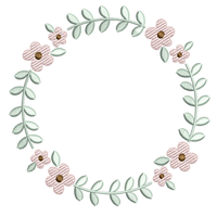 Floral Wreath 3 Embroidery design