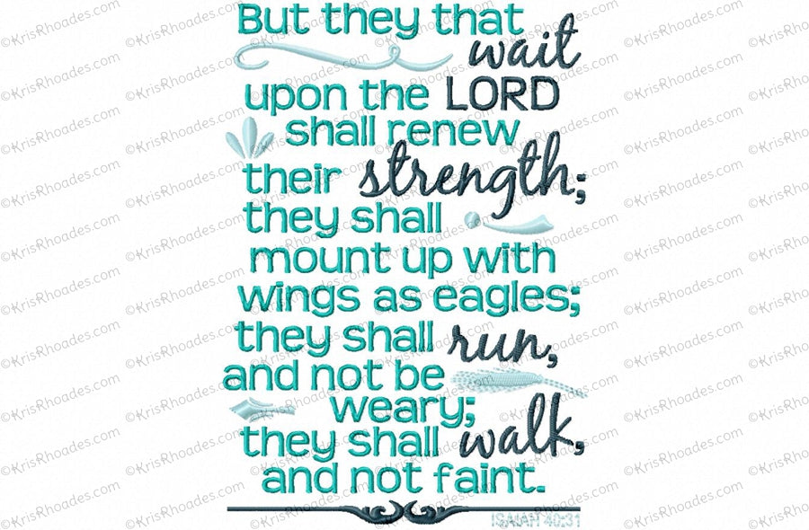 KRD Bible Verse Isiah 40-31