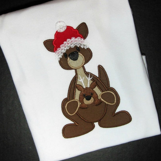 KRD Christmas Kangaroo Applique