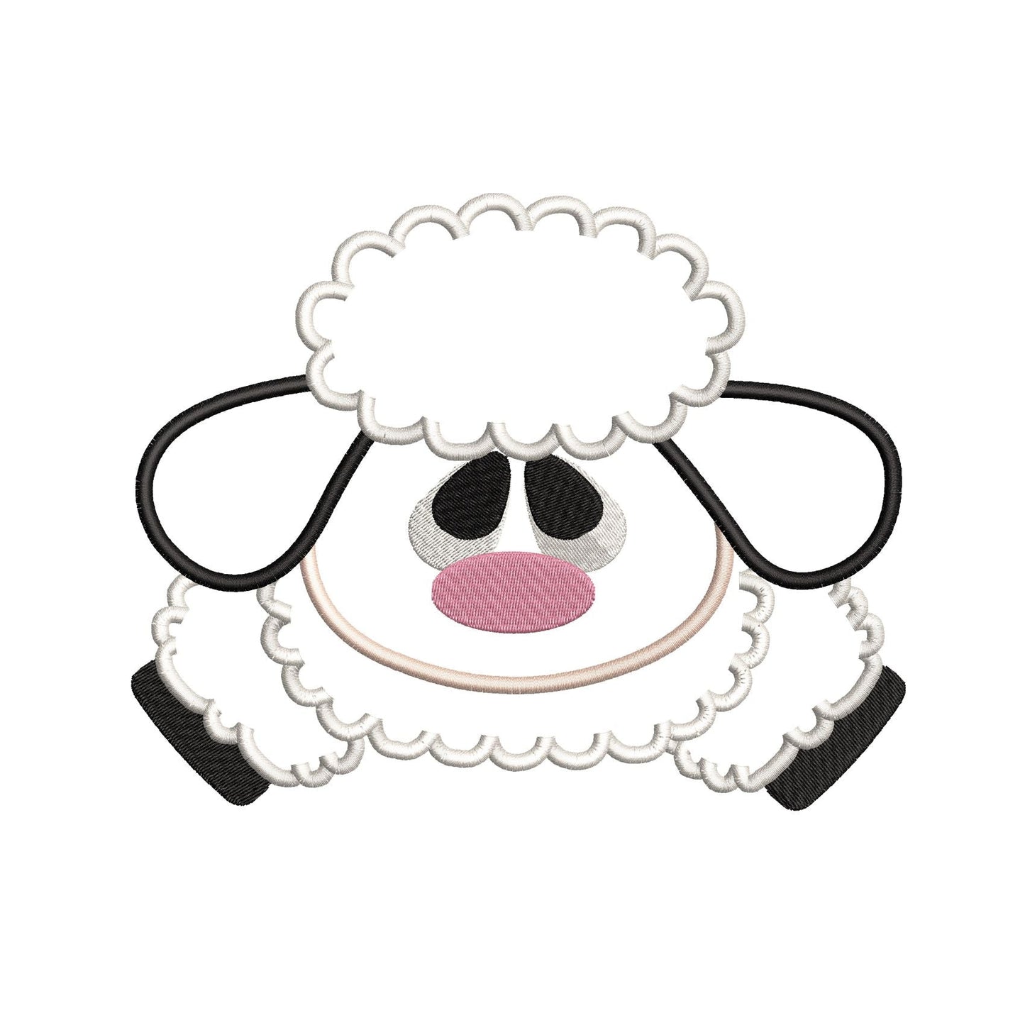 KRD Lamb Face and Butt Applique