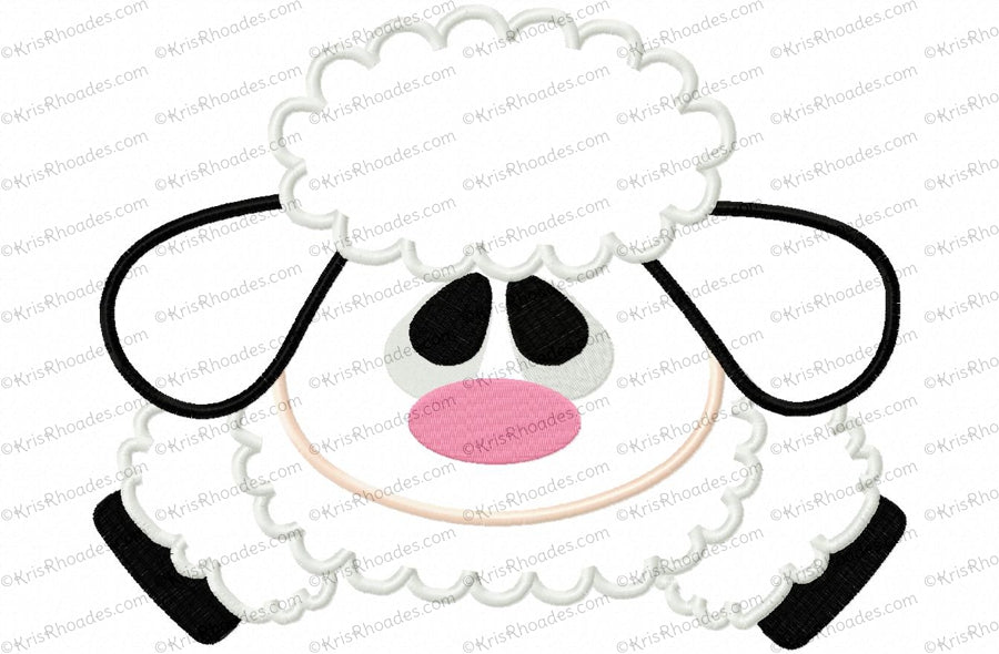 KRD Lamb Face and Butt Applique