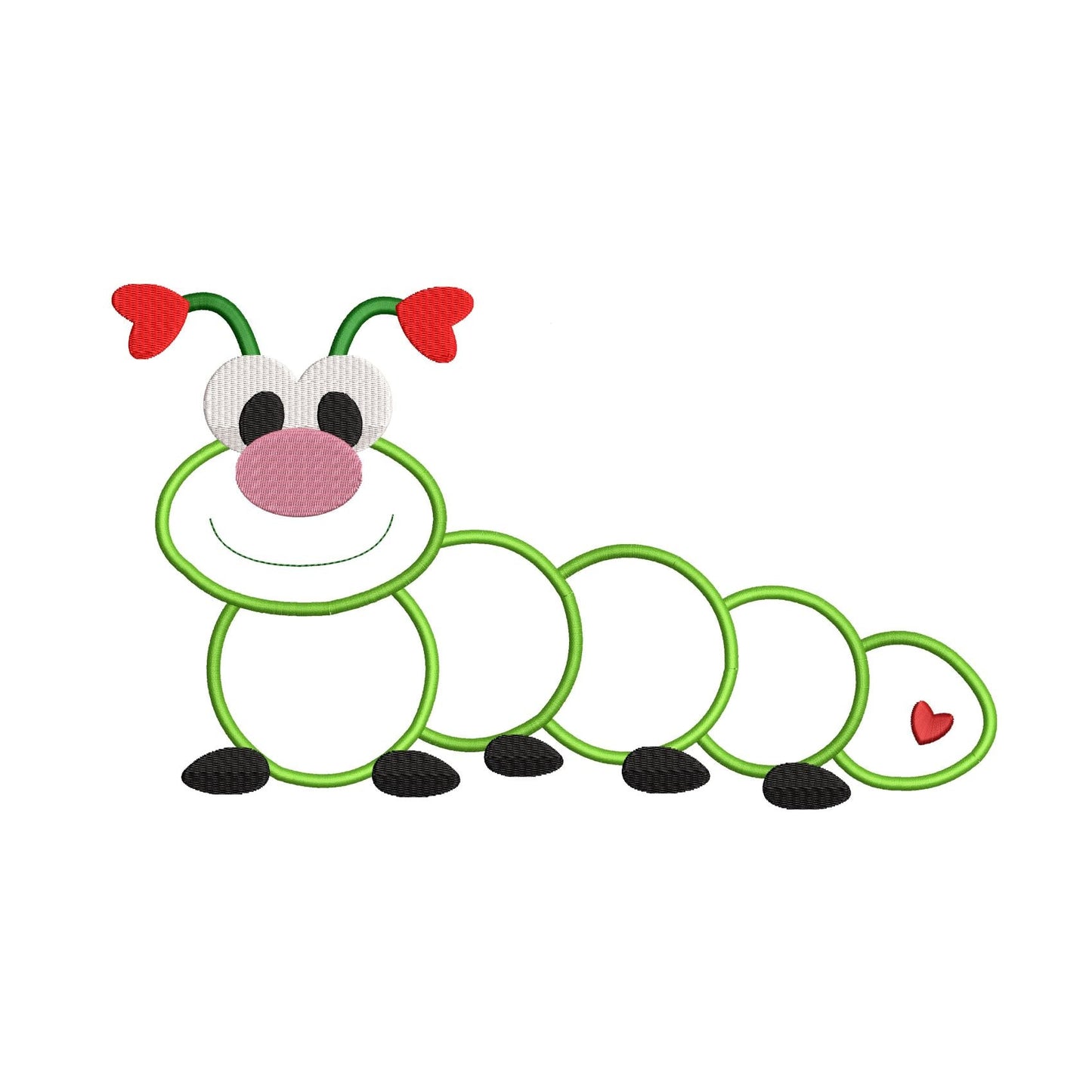 KRD Love Bug Caterpillar Applique