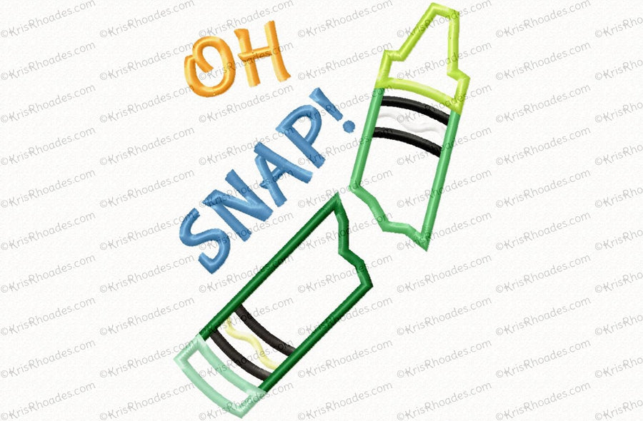 KRD Oh Snap Crayon Applique