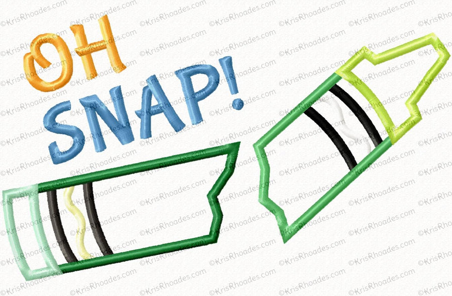 KRD Oh Snap Crayon Applique