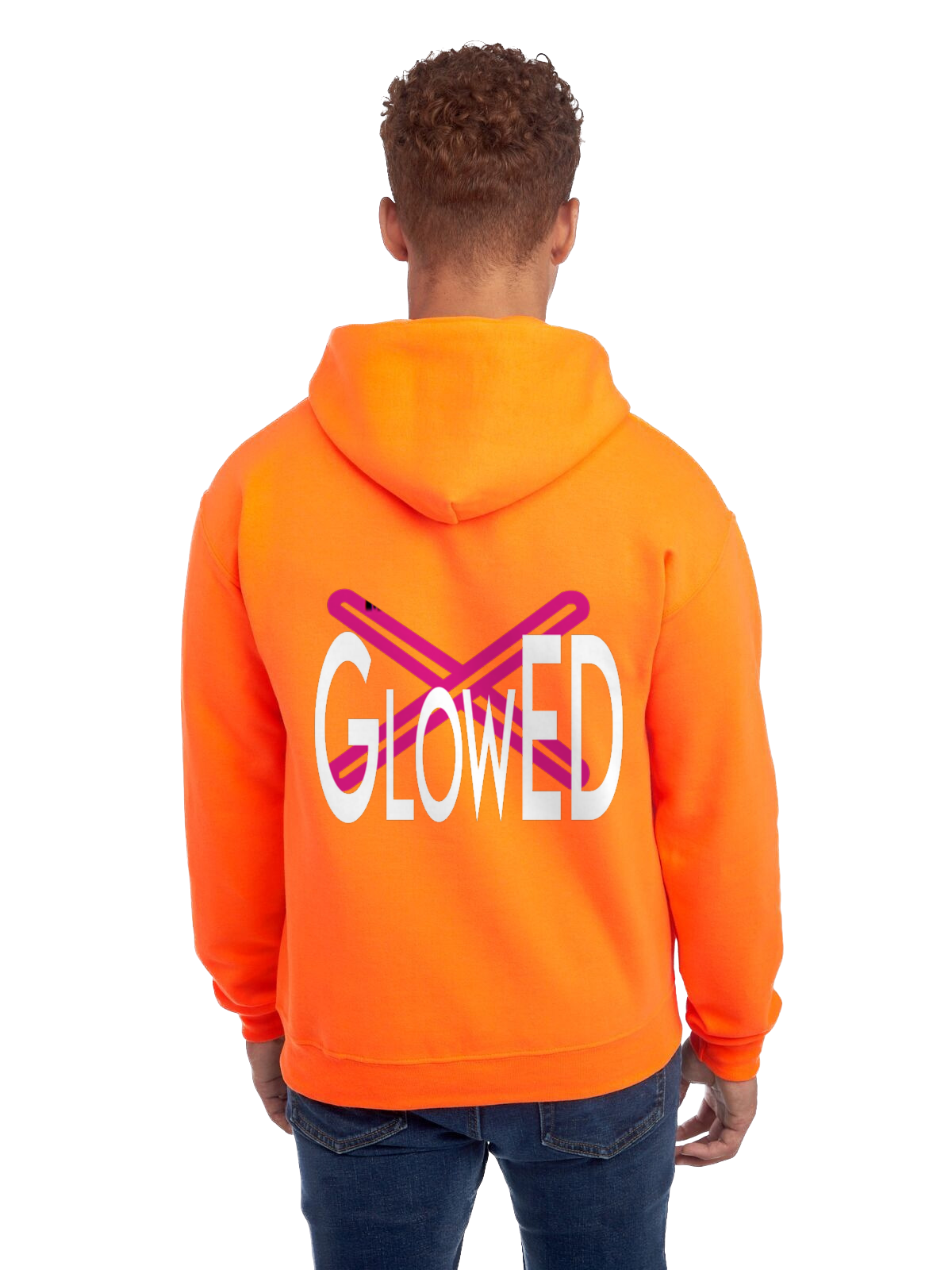 Safety Orange GlowED Neon Hoodie