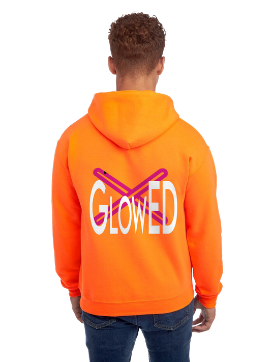 Safety Orange GlowED Neon Hoodie