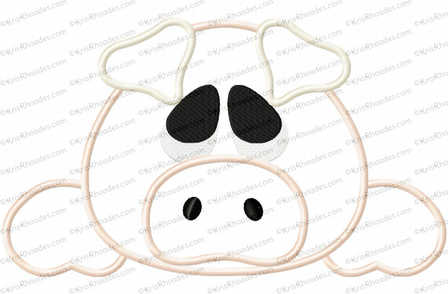 KRD Pig Face and Butt Applique
