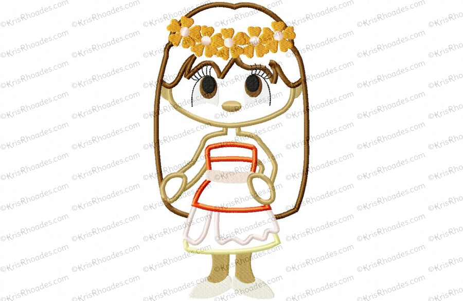 KRD Polynesian Princess Applique
