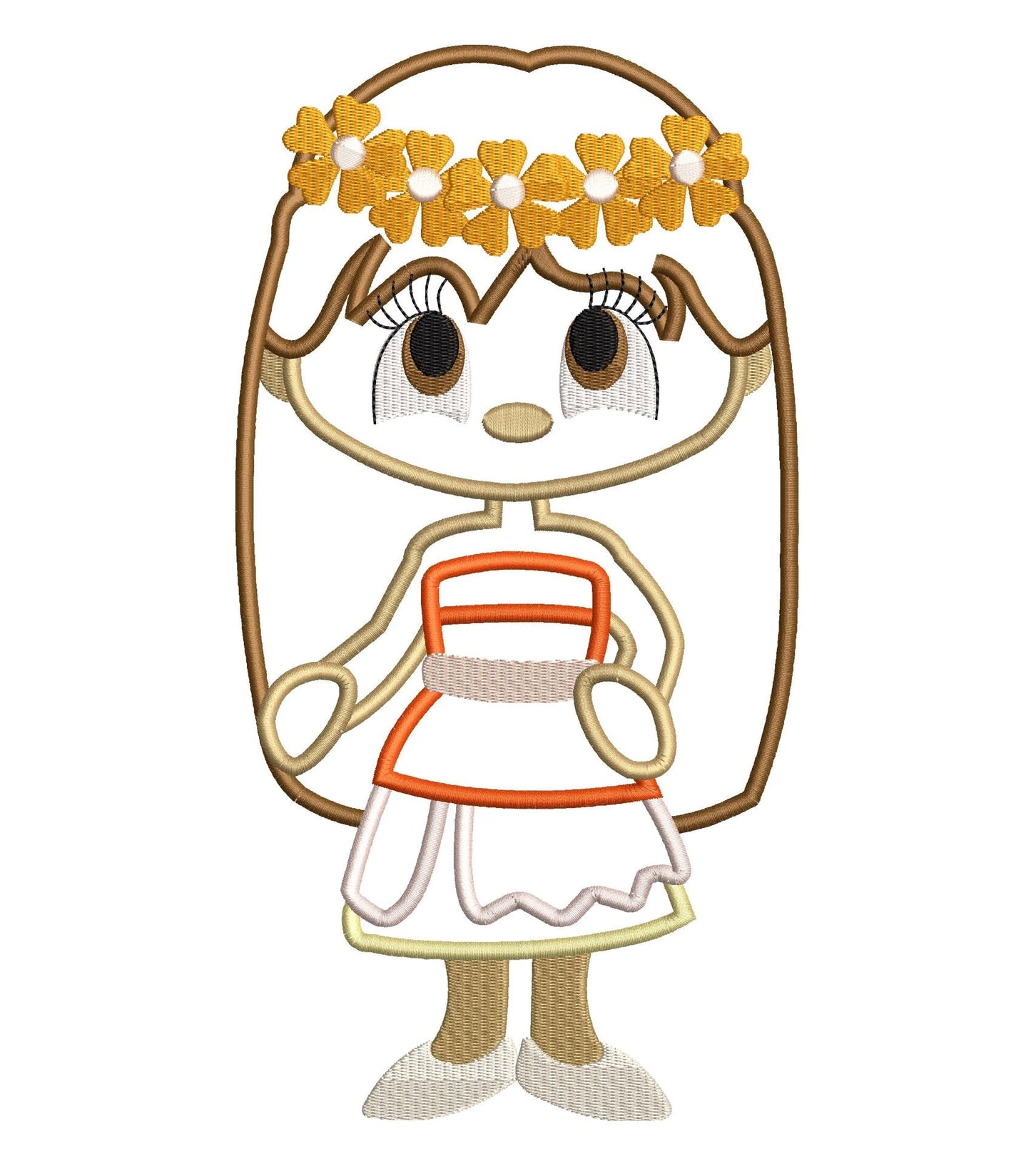 KRD Polynesian Princess Applique