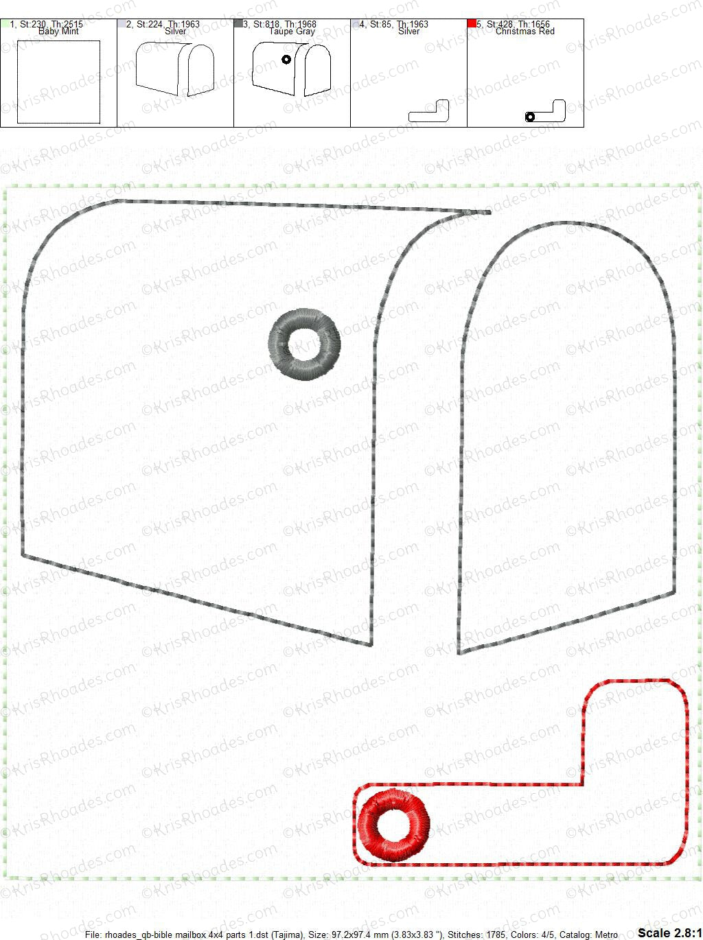 KRD Quiet Book Mailbox with letter 6x10 Page