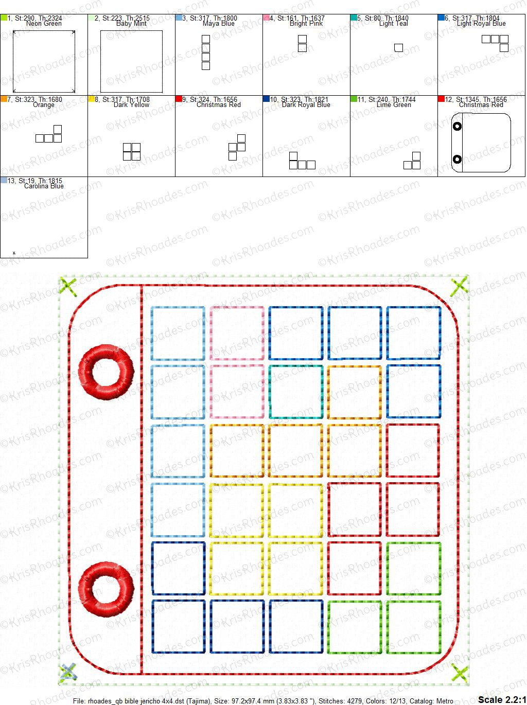 KRD Quiet Book Jericho 4x4 Page