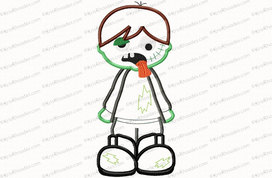 KRD Zombie Boy Applique