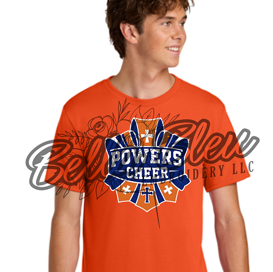 Powers Cheer Tee shirt