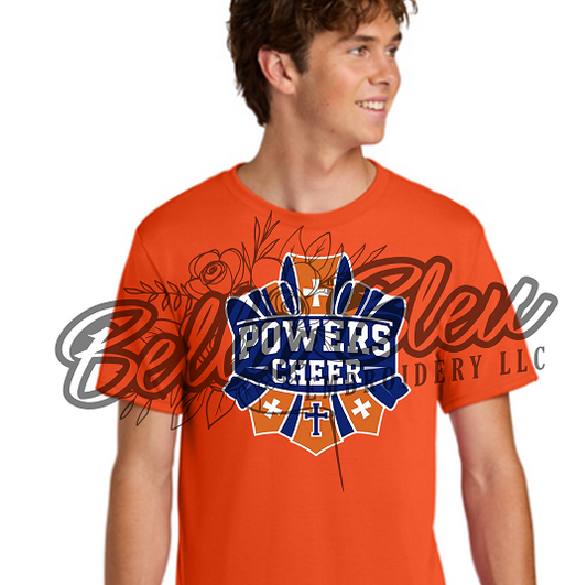 Powers Cheer Tee shirt