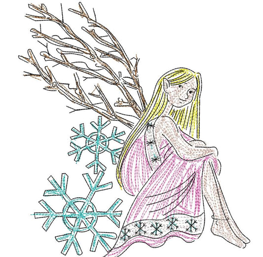 Snow Fairy Scribble