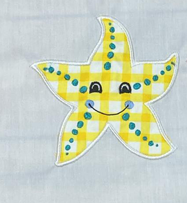 Starfish Applique 5 sizes