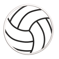 Volleyball Applique 3 sizes