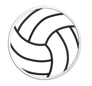 Volleyball Applique 3 sizes