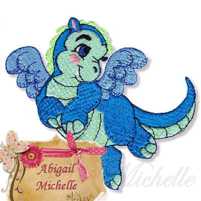 Baby Dragon Filled Set Embroidery Design
