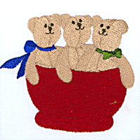 Bubbin Bear Set  Machine Embroidery