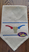 Faux Smocking Smock Smocked Longhorn 4th of July Machine Embroidery Design