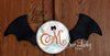ITH Halloween Bat Monogram Wall hanging