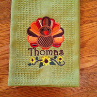 Turkey Thanksgiving Machine Applique Embroidery Design